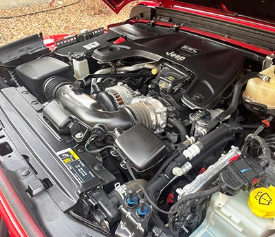 Engine detailing after