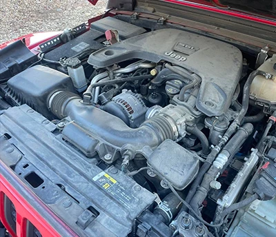 Engine detailing before