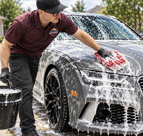 Exterior washing and ceramic coating paint preparation in Arvada Colorado