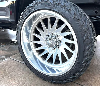 Wheel detailing after