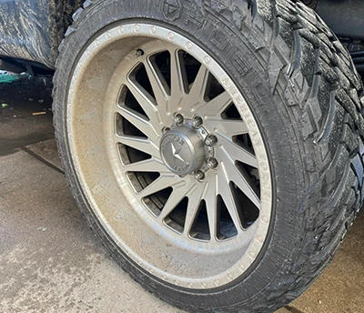 Wheel detailing before